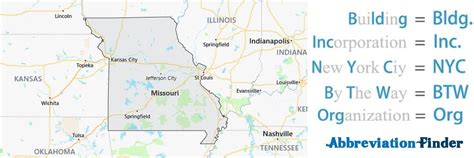 missouri initials|Missouri Abbreviation .